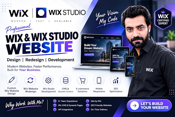 build a custom wix studio website with velo and cms