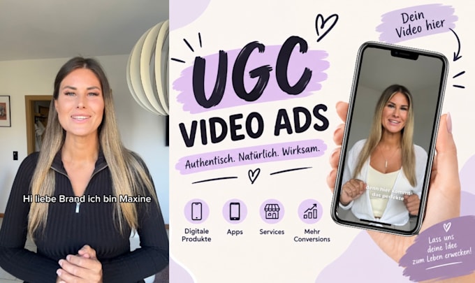 create ugc videos in german