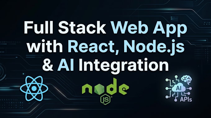 build a full stack web app with react and ai api integration