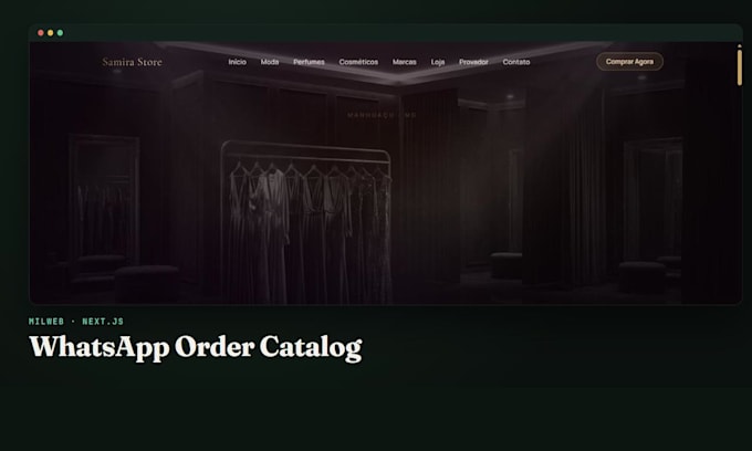 build an online catalog with whatsapp ordering cart