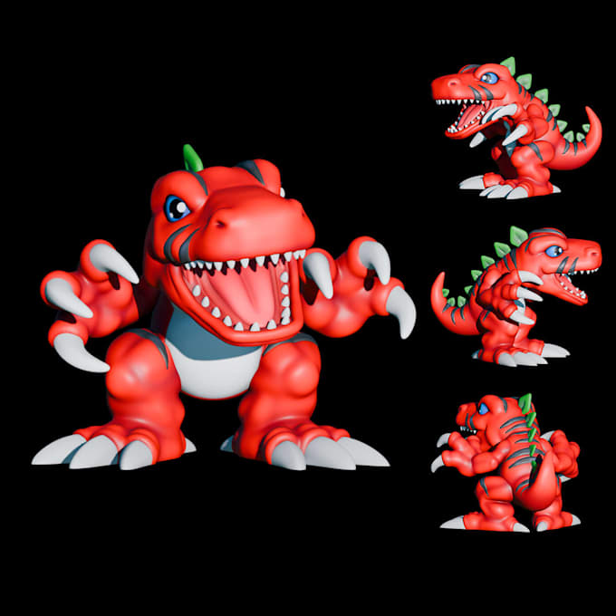 sculpt your custom digimon figures for 3d printing