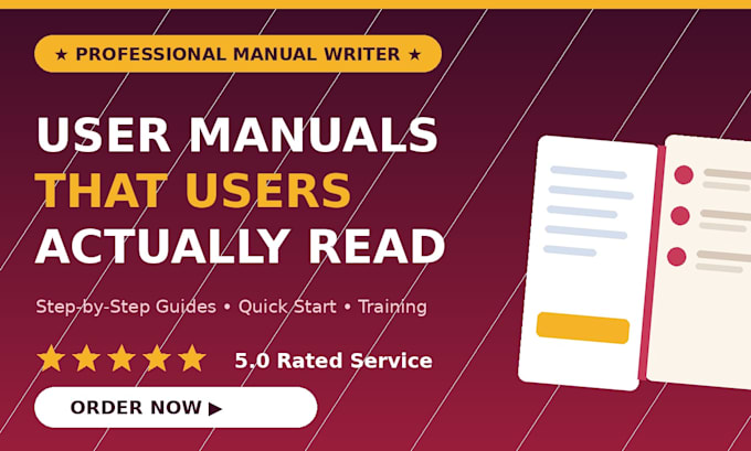 write clear and professional user manuals and guides