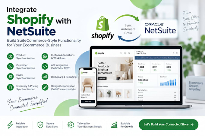 integrate shopify with netsuite and build suitecommerce features