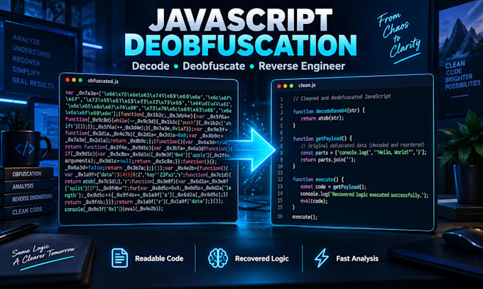 decode, deobfuscate, and decrypt your javascript code