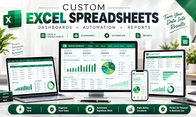 design editable excel, google sheets, budget spreadsheet and invoice templates