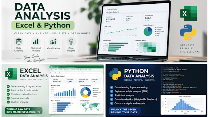 do data analysis using excel and python