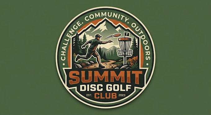 make exclusive and marvelous disc golf logo design