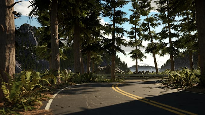 create photorealistic 3d game environment, design unreal engine environment