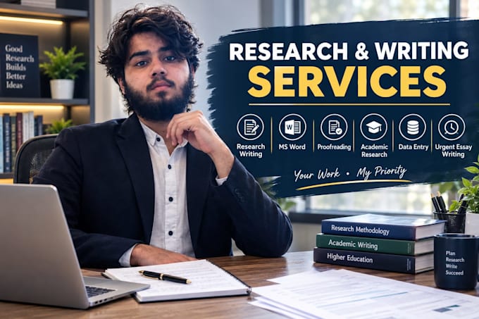do research writing, editing and proofreading