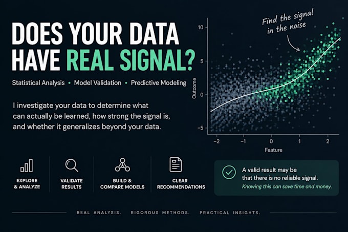 audit your data for real predictive signal