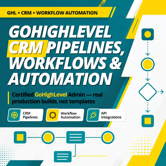 build gohighlevel CRM pipelines, workflows and automation as ghl expert