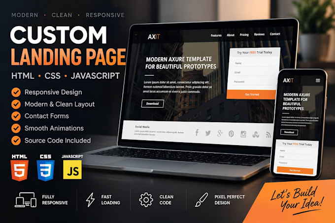 convert figma design to responsive HTML CSS