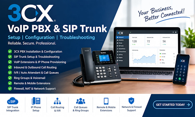 setup 3cx voip phone system