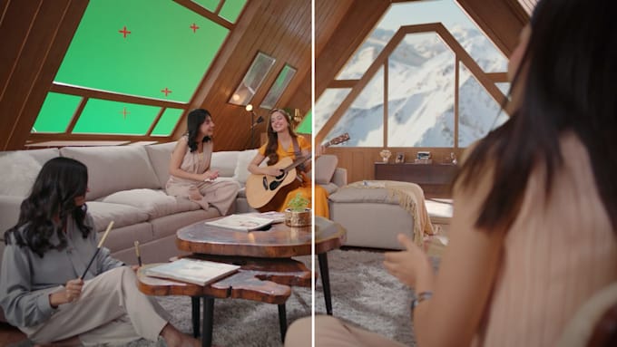 do vfx and compositing,rotoscoping chroma