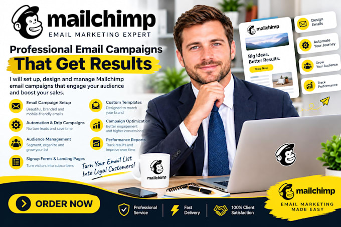 create mailchimp email campaigns and automation