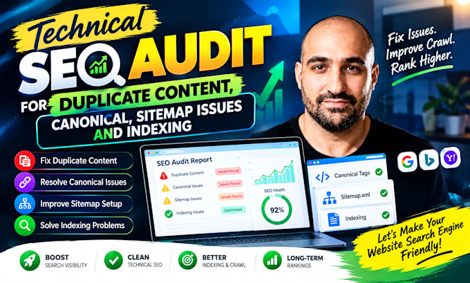 technical seo audit for duplicate content canonical sitemap issues and indexing