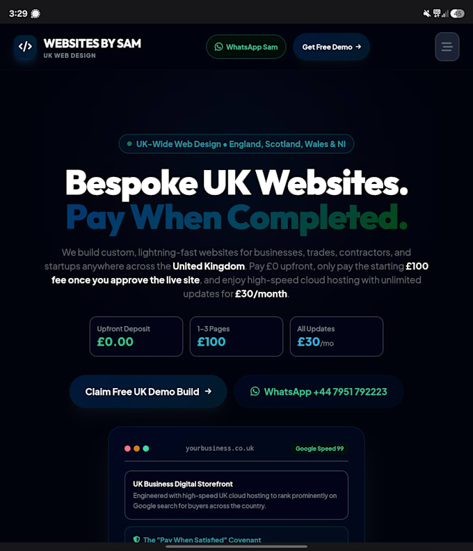 design and create you a website