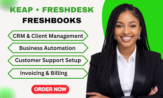 setup keap freshdesk and freshbooks business workflows