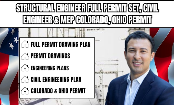 structural engineer full permit set civil engineer mep colorado, ohio permit