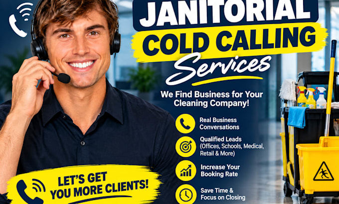 janitorial cleaning cold calling, vending machine cold calling, b2b cold caller