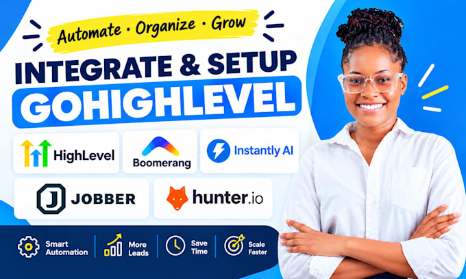 integrate gohighlevel crm boomerang instantly ai jobber hunter io ai automation