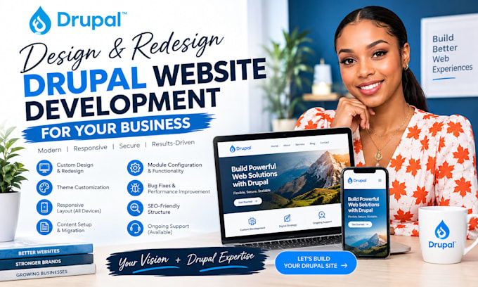 design and redesign drupal website development for your business