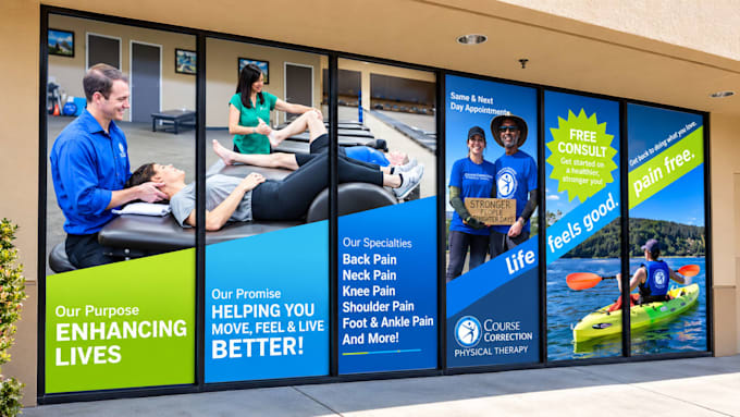 premium window graphics, storefront decal design for retail shops, business ads
