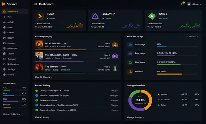 fix plex jellyfin emby server issues, streaming and remote access