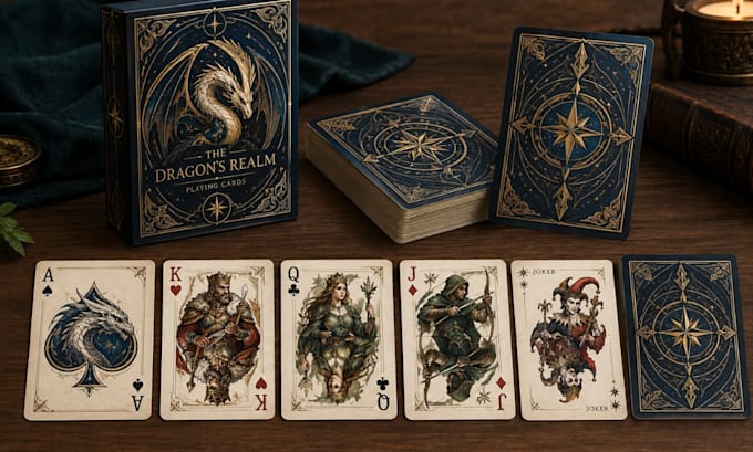 design custom playing cards, card boxes and card game packaging