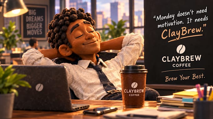 create 3d claymation animation, stop motion video and clay animation