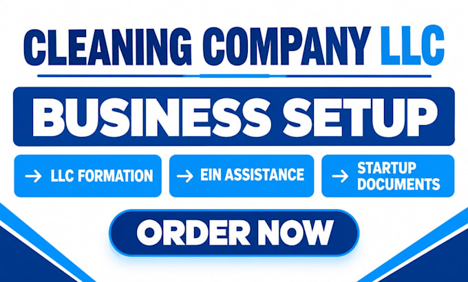 form cleaning company llc with ein and business setup