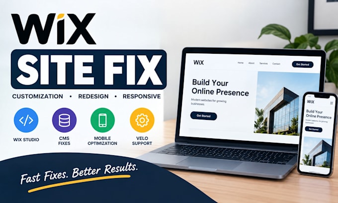 edit wix site customization redesign fix wix velo mobile issues wix studio js