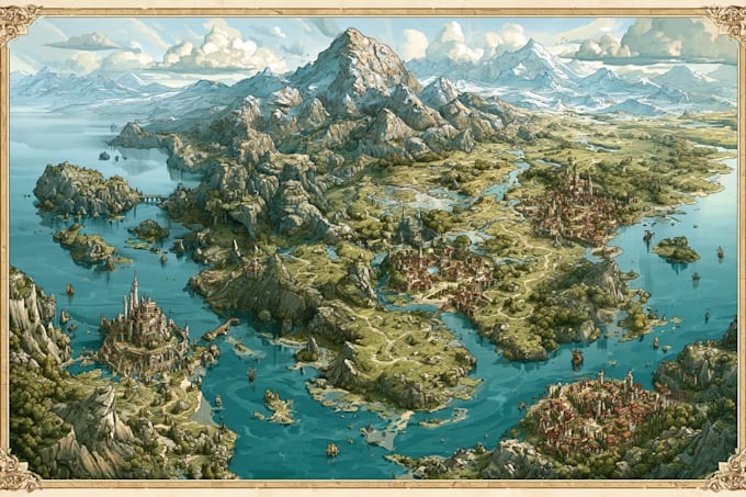 create a beautiful campus map illustration