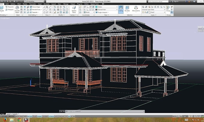 design autocad 2d floor plan, 3d house plan and technical drawings