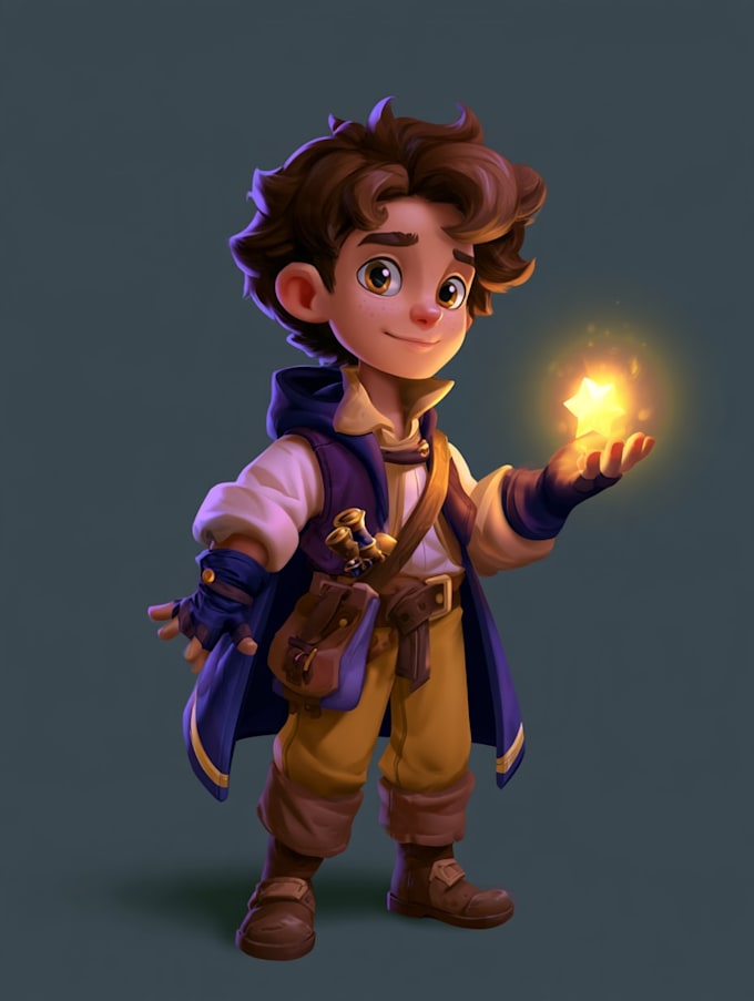 create 2d game character or 2d game character art