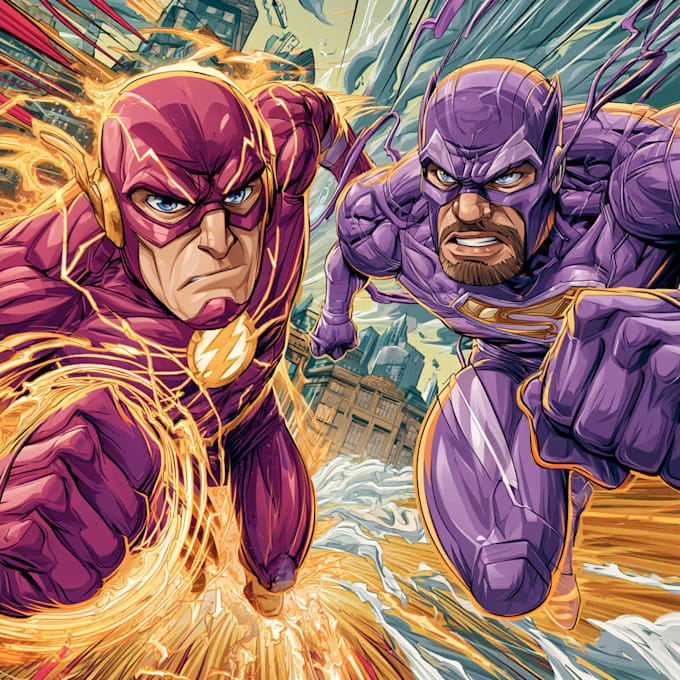 comic book, comic illustration, comic graphic novel