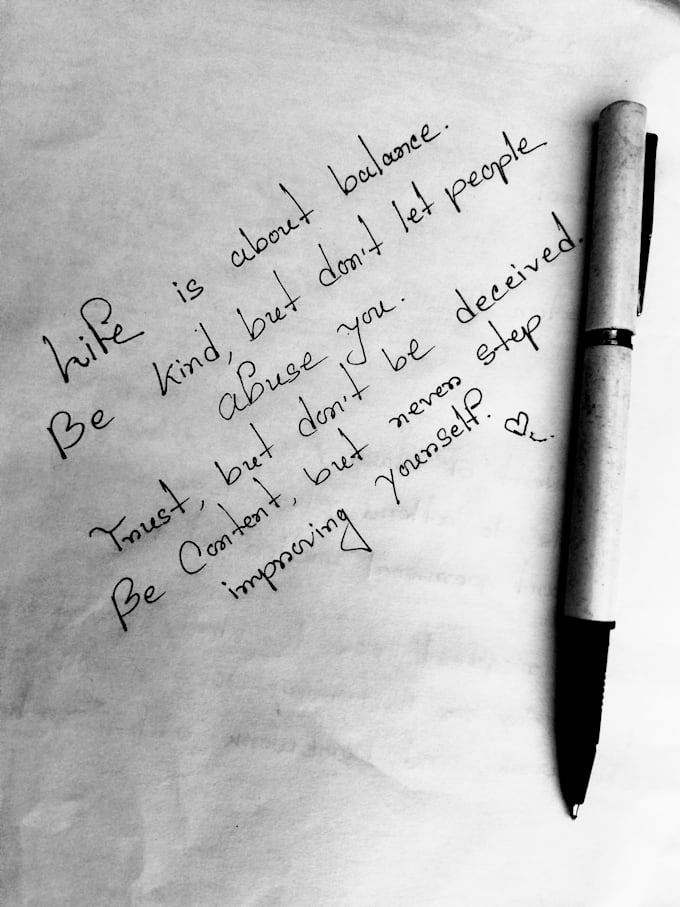 write anything in hand writing