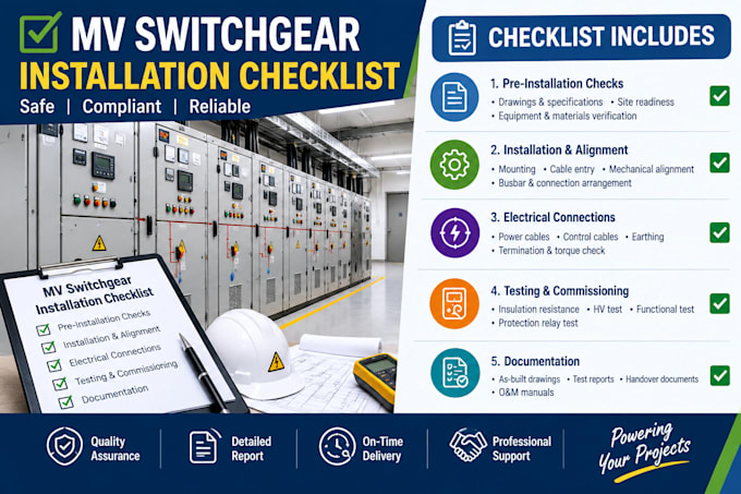 prepare professional mep installation inspection checklists