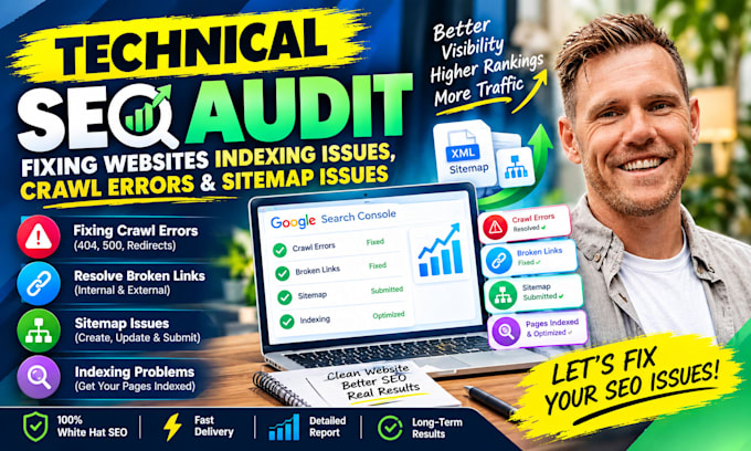 technical seo audit fixing websites indexing issues crawl errors sitemap issues