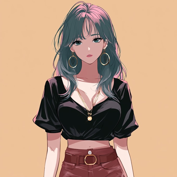 anime art commission oc, fanart
