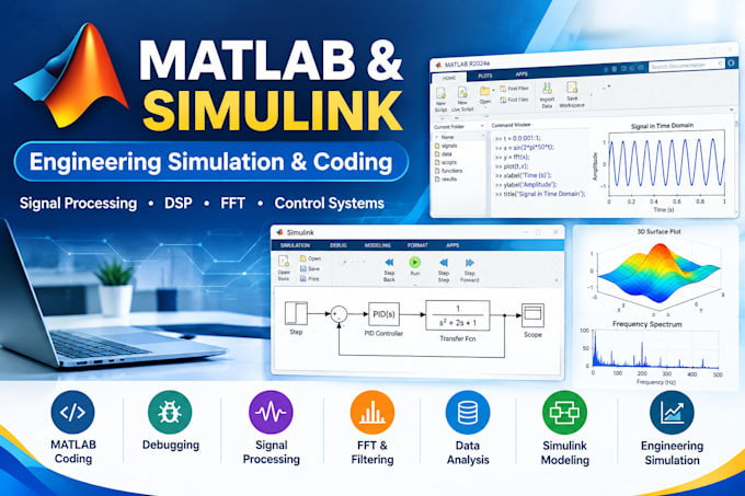 do matlab coding, simulation and debugging