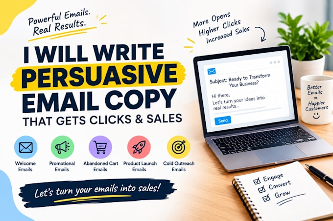 write engaging and persuasive email copy