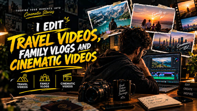 edit vlog youtube video with free thumbnail