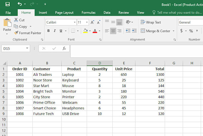create and format professional microsoft excel spreadsheets