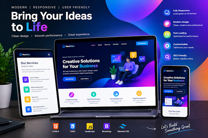 build a modern professional website