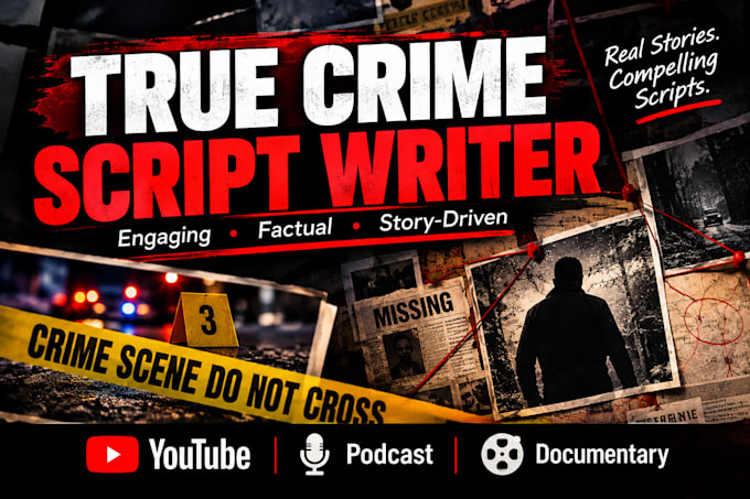 write creepy suspenseful horror mystery true crime screenwriting scripts