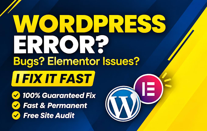 fix wordpress critical error wp critical error wordpress bug fix elementor issue