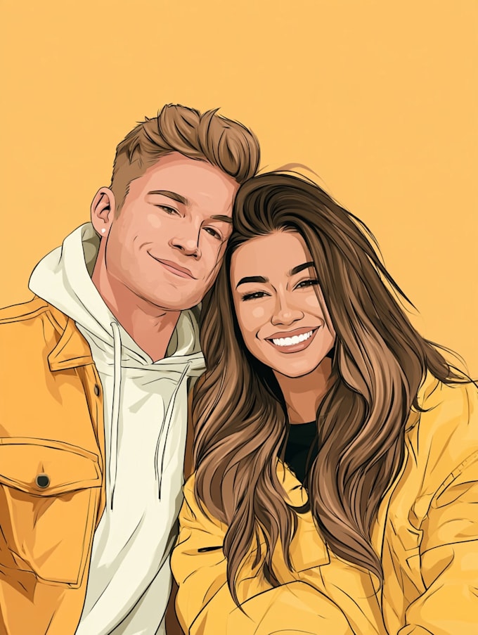 design couple portrait wedding portrait