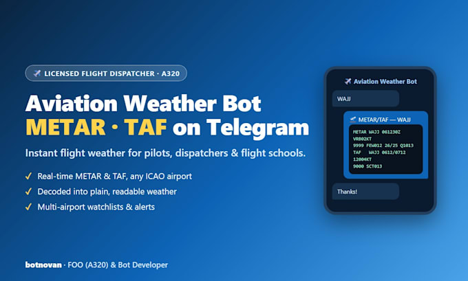 build an aviation weather bot