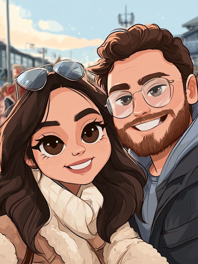 make a disney children cartoon illustration